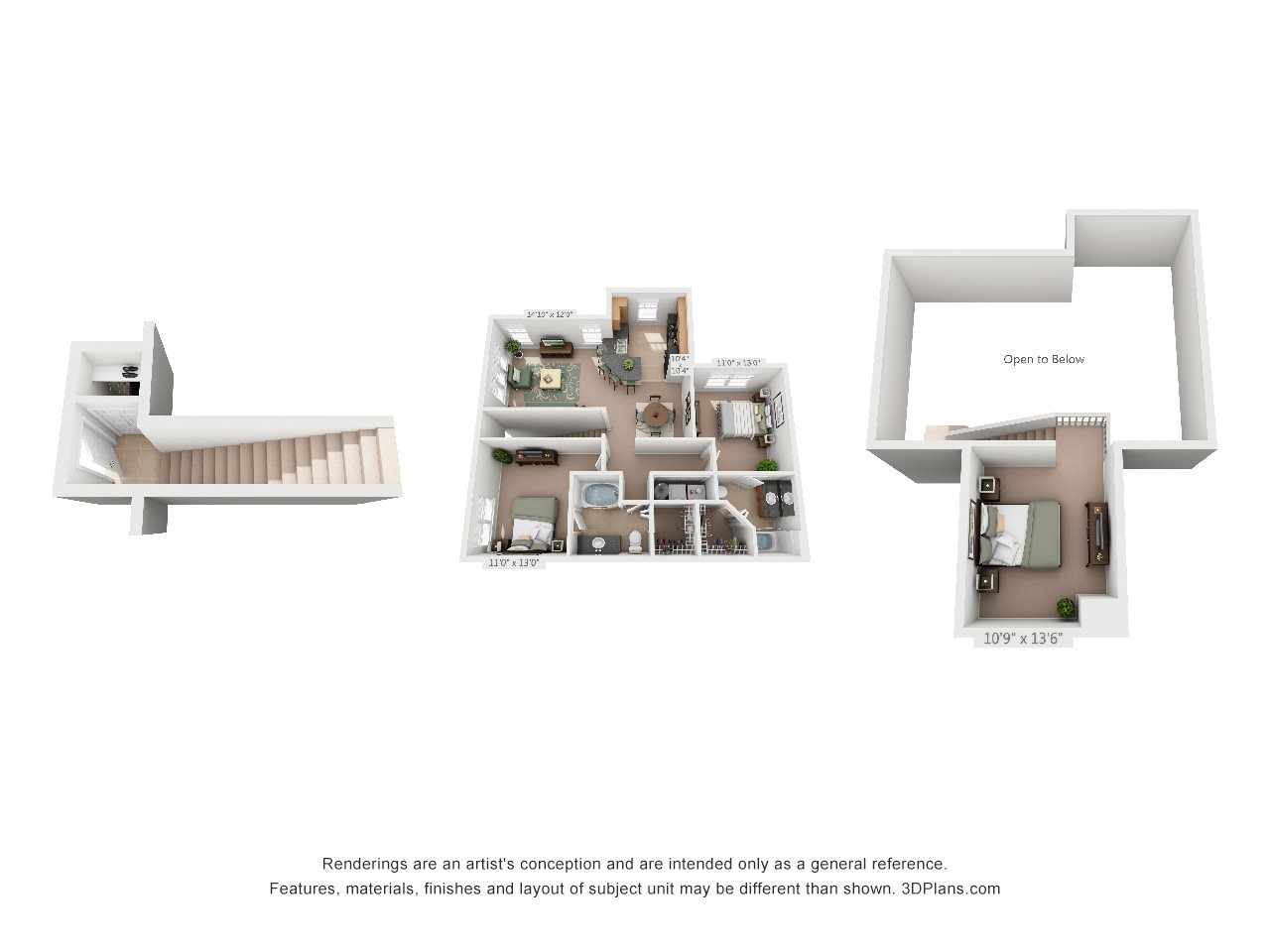 Floor Plans of Millennium Apartments in Greenville, SC